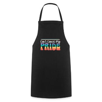 Je ne peux pas annuler mon mois arc-en-ciel de la fierté LGBTQ Gay - Tablier de cuisine - noir - Devant - AI Model Male 185 dark (185cm)