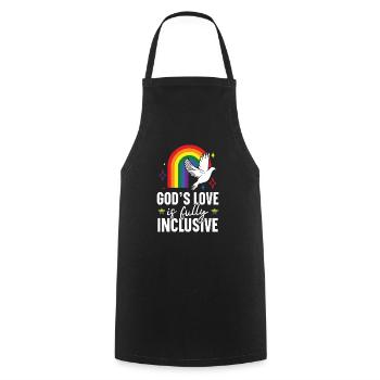 Gay Rights Rainbow Pride LGBTQ Gay Pride Parade - Kochschürze - Schwarz - Vorne - AI Model Male 185 dark (185cm)