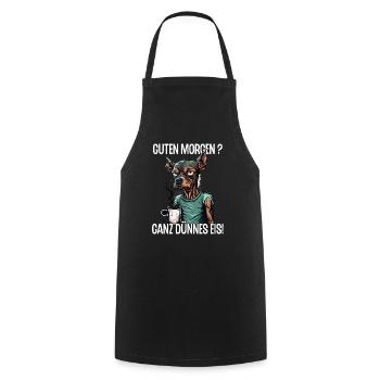 Arbeit Lustig Spruch Geschenk Tasse Kollege Arbeit - Kochschürze - Schwarz - Vorne - AI Model Male 185 dark (185cm)