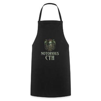 Notorious Cthulhu - Kochschürze - Schwarz - Vorne - AI Model Male 185 dark (185cm)