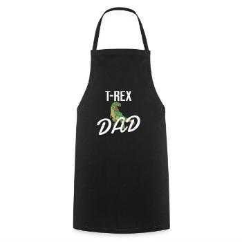 T-Rex DAD das originelle Shirt für Saurier Fan´s - Kochschürze - Schwarz - Vorne - AI Model Male 185 dark (185cm)