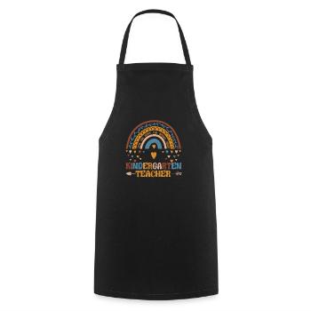 Kindergarten Teacher Funny Teach Love Inspire - Cooking Apron - black - Front - AI Model Male 185 dark (185cm)