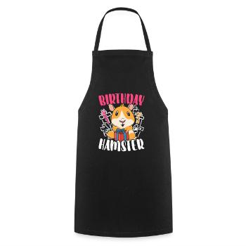 Birthday Hamster Lover Hamster Owner Rodent Hammy - Cooking Apron - black - Front - AI Model Male 185 dark (185cm)