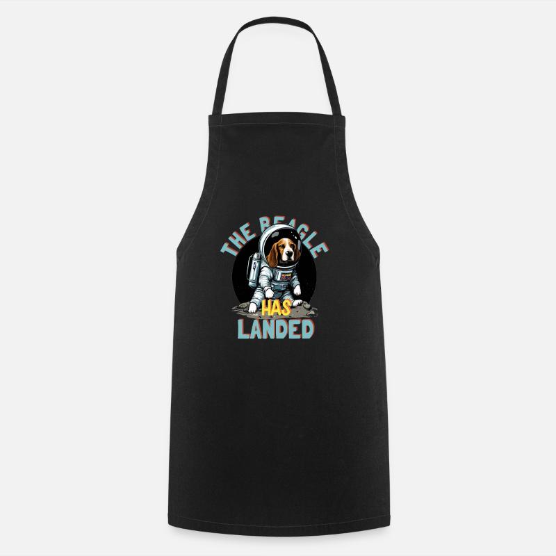 The Beagle Has Landed - Cooking Apron - black