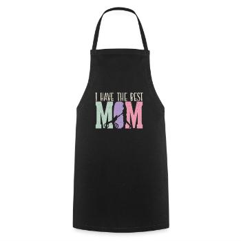 Motherhood Mommy Best Mom Ever Mama Mothers Day - Cooking Apron - black - Front - AI Model Male 185 dark (185cm)