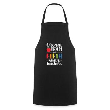 Dream Team aka Fight Grade Teachers 5th School - Cooking Apron - black - Front - AI Model Male 185 dark (185cm)