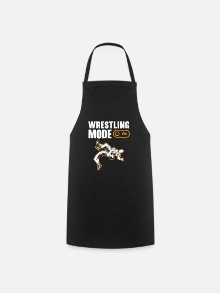Wrestling Fan Wrestler Wrestle Grappling Wrestling - Kochschürze - Schwarz