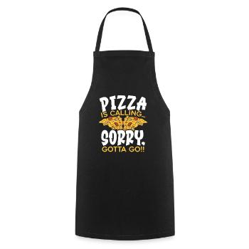 Pizza Eater Pepperoni Pizza Lover Italian Food - Tablier de cuisine - noir - Devant - AI Model Male 185 dark (185cm)