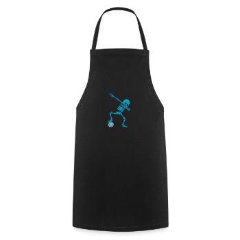 Drôle de joueur de water-polo squelette Dab Dabbing - Tablier de cuisine - noir - Devant - AI Model Male 185 dark (185cm)
