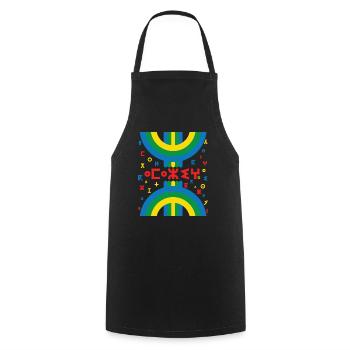 AMAZIGH SYMBOL BERBER Z IMAZIGHEN - Cooking Apron - black - Front - AI Model Male 185 dark (185cm)