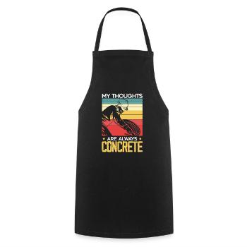 Cement Mixer Truck Driver Job Construction Worker - Cooking Apron - black - Front - AI Model Male 185 dark (185cm)