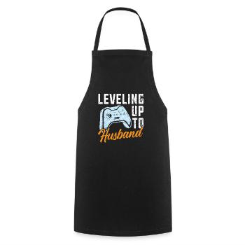 Bride And Groom Wedding Day Marriage Just Married - Cooking Apron - black - Front - AI Model Male 185 dark (185cm)
