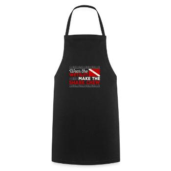 Tragen Sie einen Neoprenanzug machen den Hai kauen - Kochschürze - Schwarz - Vorne - AI Model Male 185 dark (185cm)