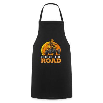 ATV Lover Quad Bike ATV Outdoor Mudding Offroading - Cooking Apron - black - Front - AI Model Male 185 dark (185cm)