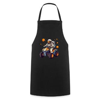 ATV Lover Quad Bike ATV Outdoor Mudding Offroading - Cooking Apron - black - Front - AI Model Male 185 dark (185cm)