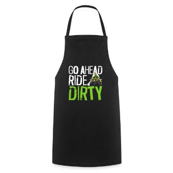ATV Lover Quad Bike ATV Outdoor Mudding Offroading - Cooking Apron - black - Front - AI Model Male 185 dark (185cm)