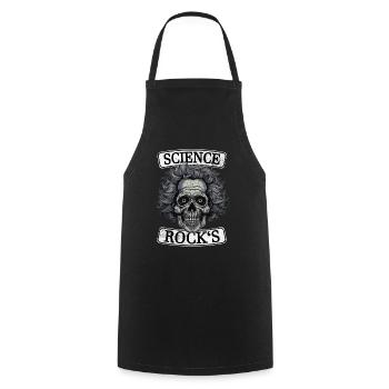 Roches scientifiques - Tablier de cuisine - noir - Devant - AI Model Male 185 dark (185cm)