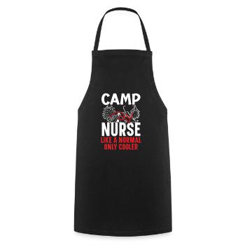 Camp Krankenschwester Camping Krankenschwester Krankenschwester Camper - Kochschürze - Schwarz - Vorne - AI Model Male 185 dark (185cm)