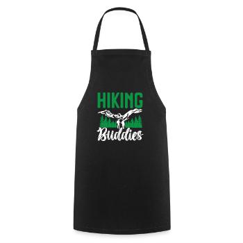 Hiking Couple Hiking Buddy Mountain Climbing Hiker - Cooking Apron - black - Front - AI Model Male 185 dark (185cm)