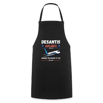 desantis airlines bringing the border to you - Cooking Apron - black - Front - AI Model Male 185 dark (185cm)