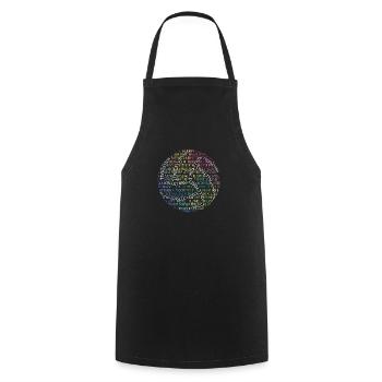 Cute Volleyball Design Silhouette Team Sports - Cooking Apron - black - Front - AI Model Male 185 dark (185cm)