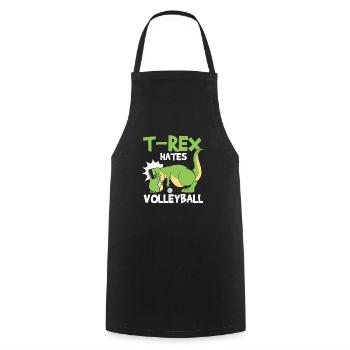 T-Rex déteste les joueurs de volleyball athlètes sports de loisir - Tablier de cuisine - noir - Devant - AI Model Male 185 dark (185cm)