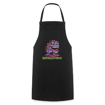 Dinosaur Halloween Trick Or Treat Dino Lover - Cooking Apron - black - Front - AI Model Male 185 dark (185cm)