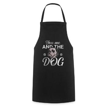 You me and the Dog - Kochschürze - Schwarz - Vorne - AI Model Male 185 dark (185cm)
