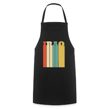 Iraq - Cooking Apron - black - Front - AI Model Male 185 dark (185cm)