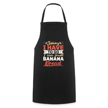 Pain aux bananes Baker Boulangerie Chef cuisinier Cuisiner - Tablier de cuisine - noir - Devant - AI Model Male 185 dark (185cm)