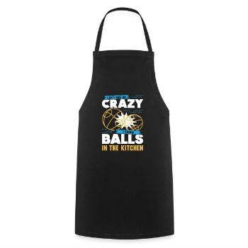 Bocce Ball Player Bocce Game Italian Sports Italy - Cooking Apron - black - Front - AI Model Male 185 dark (185cm)
