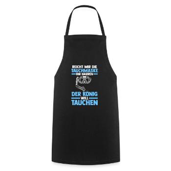 Kaffee Schullehrer Lehrer - Kochschürze - Schwarz - Vorne - AI Model Male 185 dark (185cm)