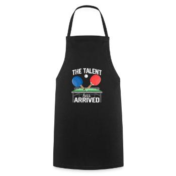 The talent has arrived: Funny table tennis - Cooking Apron - black - Front - AI Model Male 185 dark (185cm)