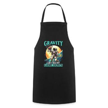 Astronaut Basketball Outerspace Basketball Player - Cooking Apron - black - Front - AI Model Male 185 dark (185cm)