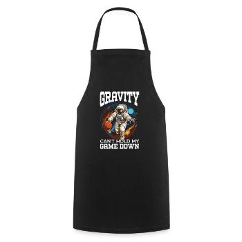 Astronaut Basketball Outerspace Basketball Player - Cooking Apron - black - Front - AI Model Male 185 dark (185cm)