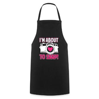 Photographer Photographer I'm About To Snap - Cooking Apron - black - Front - AI Model Male 185 dark (185cm)