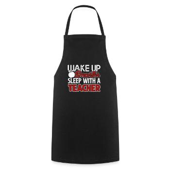 Teacher Sleep With A Teacher - Cooking Apron - black - Front - AI Model Male 185 dark (185cm)