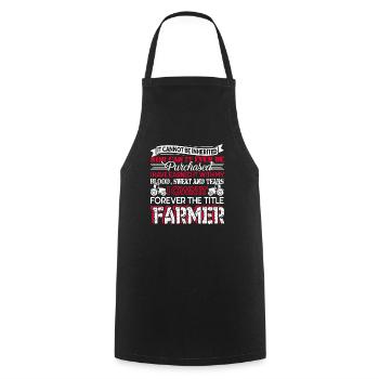 Farmer Forever The Title Farmer - Cooking Apron - black - Front - AI Model Male 185 dark (185cm)