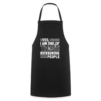 Kitesurfing I Am One Of Those Kitesurfing People - Cooking Apron - black - Front - AI Model Male 185 dark (185cm)