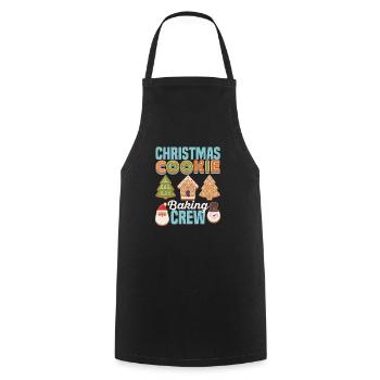 Christmas Cookie Baking Crew Traditioneller - Kochschürze - Schwarz - Vorne - AI Model Male 185 dark (185cm)