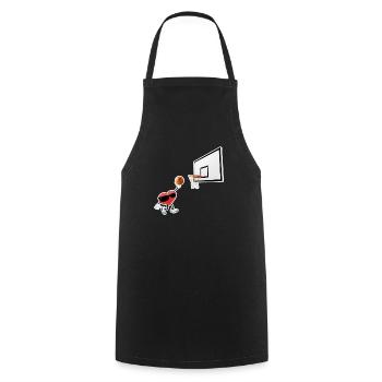 Valentinstag Herz Dunking Basketballspieler - Kochschürze - Schwarz - Vorne - AI Model Male 185 dark (185cm)