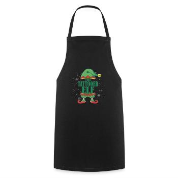 Die Tattooed Elf Matching Familie Gruppe Weihnacht - Kochschürze - Schwarz - Vorne - AI Model Male 185 dark (185cm)