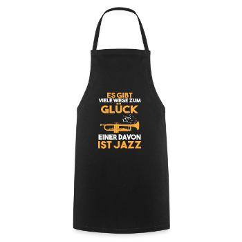 Jazz Tänzer - Kochschürze - Schwarz - Vorne - AI Model Male 185 dark (185cm)