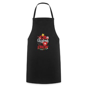Infirmière ER Équipe de Noël Soins infirmiers - Tablier de cuisine - noir - Devant - AI Model Male 185 dark (185cm)