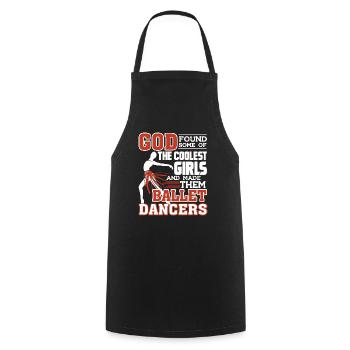 Ballet Dancer Coolest Girls Become Ballet Dancers - Cooking Apron - black - Front - AI Model Male 185 dark (185cm)