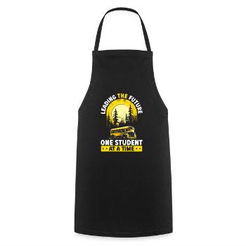 School Administrator Principal Admin Squad - Cooking Apron - black - Front - AI Model Male 185 dark (185cm)