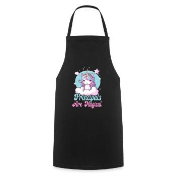 School Administrator Principal Admin Squad - Cooking Apron - black - Front - AI Model Male 185 dark (185cm)