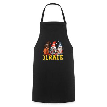 Lustige Piraten Gnome Happy Pi Day Symbol Math - Kochschürze - Schwarz - Vorne - AI Model Male 185 dark (185cm)