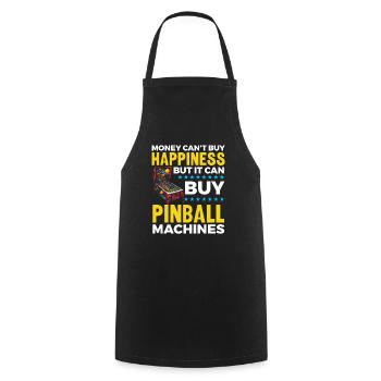 Pinball Machine Arcade Game Classic Video Game - Cooking Apron - black - Front - AI Model Male 185 dark (185cm)