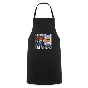 I Rescue Fabric Sewing Sewer Sewist Tailor - Cooking Apron - black - Front - AI Model Male 185 dark (185cm)